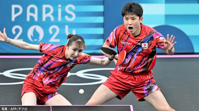 卓球混合ダブルス、張本＆早田ペアがまさかの初戦敗退...北朝鮮ペアに屈する、張本「悔しい、想定以上のプレーをされた」【パリ五輪】|TBS NEWS DIG