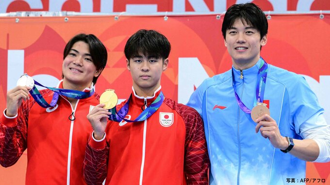17歳・小島夢貴が大会新で400m個人メドレー金メダル！アジア記録保持者・松下知之の2冠阻止【アジア大会】|TBS NEWS DIG