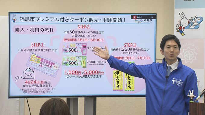 1000円で5000円分　福島市のプレミアム付きクーポン　5月1日から販売・利用開始|TBS NEWS DIG