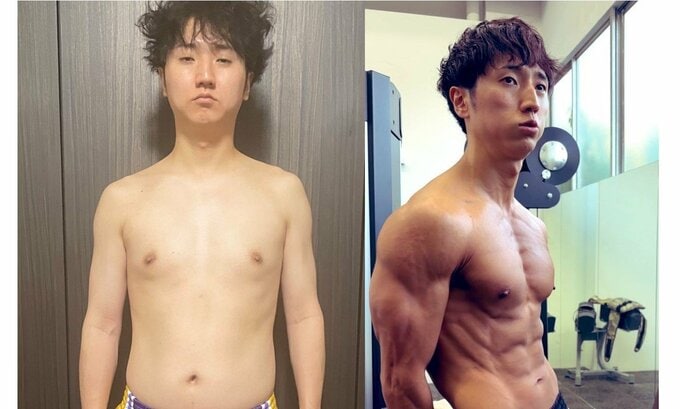 【筋肉】コロチキ・西野創人さん　筋トレ開始から　11か月経過を報告「#大会まであと14日」「#100日後にフィジークの大会で優勝する西野」|TBS NEWS DIG