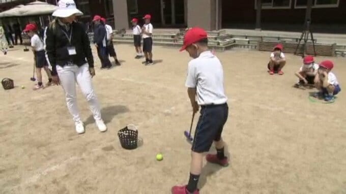 「これを機にゴルフやってくれたらうれしい」先生は松田鈴英プロ!愛媛県四国中央市でスナッグゴルフ教室 愛媛県・四国中央市|TBS NEWS DIG