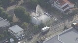 団地内の水道管が破損 水が高さ“約10m”噴き出し続ける 神奈川県相模原市|TBS NEWS DIG