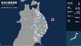 青森県、岩手県で最大震度2の地震　青森県・八戸市、階上町、岩手県・宮古市、普代村、野田村、盛岡市、紫波町|TBS NEWS DIG
