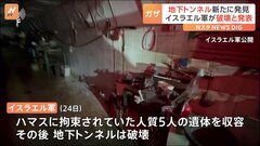 「ハマスの地下トンネル見つけ、破壊」イスラエル軍が発表　ガザ北部| TBS CROSS DIG with Bloomberg