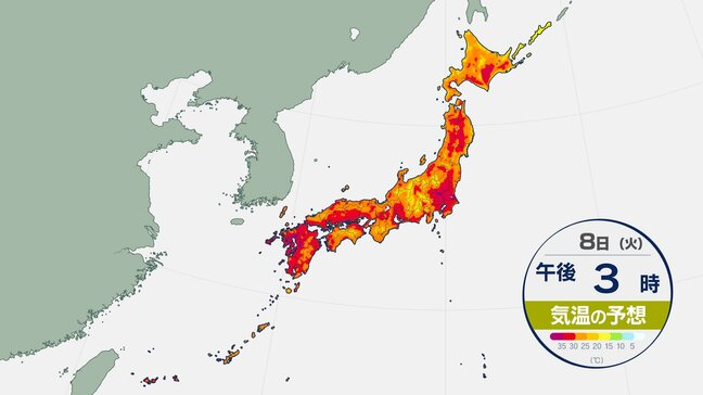 【28都道県に熱中症警戒アラート】全国156地点で35℃以上の猛暑日に 大分県・日田で38.6℃ こまめな水分補給・適切なエアコン使用などで熱中症対策を【気温予想シミュレーション】|TBS NEWS DIG