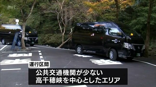 観光客の交通利便性向上に　高千穂峡の周辺を走る乗合タクシーの実証運行が始まる|TBS NEWS DIG