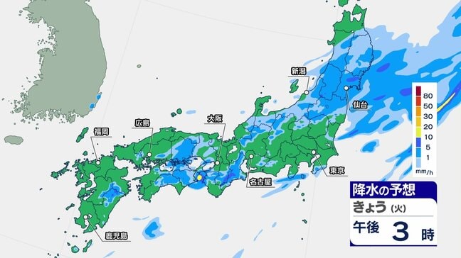 秋雨前線の影響で午後も西日本から東北にかけて非常に激しい雨の降る所がある見込み 今後台風が発生する見通しで最新情報に注意 【15日の天気】|TBS NEWS DIG