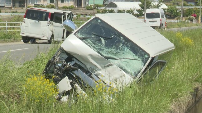 【詳報】交差点で乗用車とワゴン車が衝突　73歳の男性が頭を強く打つなどして重体　青森県十和田市|TBS NEWS DIG