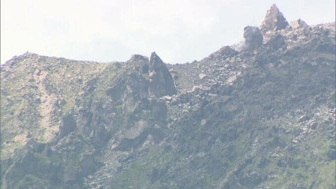 雲仙普賢岳「溶岩ドーム」一部崩落確認　長崎県発表　眉山でも広範囲の表層剥離、大規模崩落の兆候はなし|TBS NEWS DIG