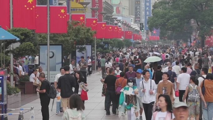 中国　去年の消費者物価0.2％上昇　政府目標「3％前後」を大きく下回る　消費の冷え込み鮮明に