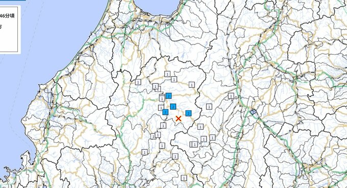 岐阜・高山市で震度2　富山県内での揺れは観測されず|TBS NEWS DIG