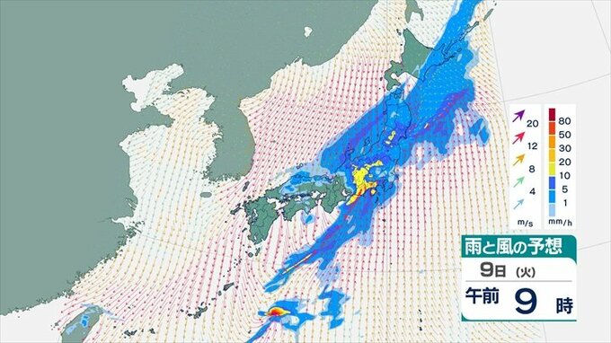 警報級の可能性も　　関東甲信地方で９日明け方から昼過ぎにかけ雷を伴った激しい雨　|　山梨のニュース | ＵＴＹテレビ山梨