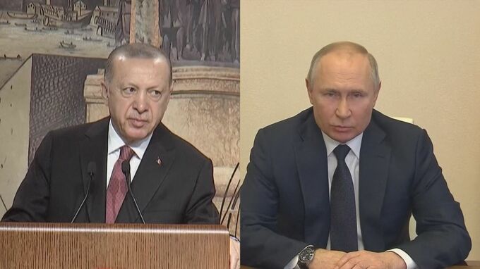 トルコ大統領　ロシア・プーチン大統領と電話会談「停戦交渉での前向きな勢いの維持を」