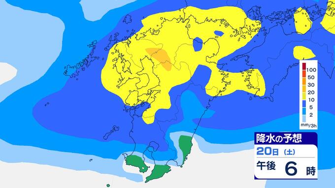 【大雨情報】20日(土)九州北部で警報級大雨のおそれ　梅雨前線停滞へ　各県気象台が早期注意情報を発表　雨風シミュレーション|TBS NEWS DIG