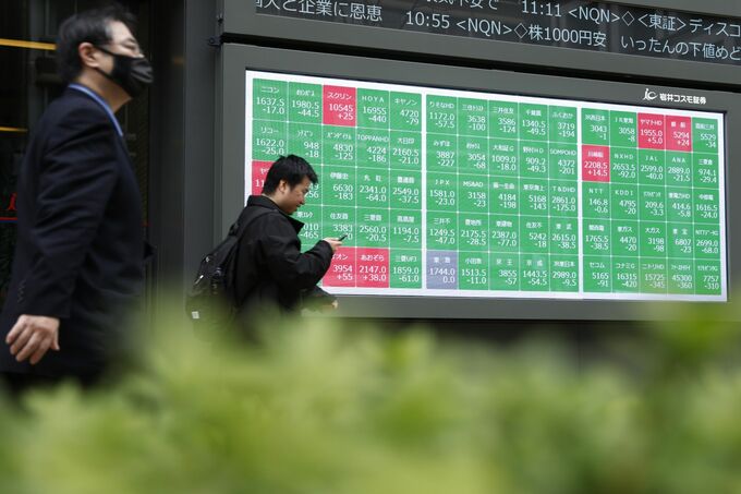 日経平均の予想変動率がコロナ禍来の高水準に、投資家の恐怖感強まる