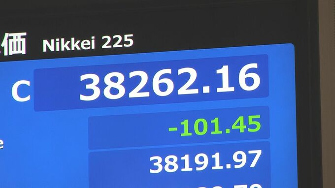 日経平均終値101円安　米エヌビディア決算に注目