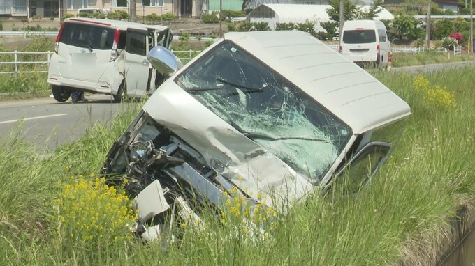 【詳報】交差点で乗用車とワゴン車が衝突　73歳の男性が頭を強く打つなどして重体　青森県十和田市|TBS NEWS DIG