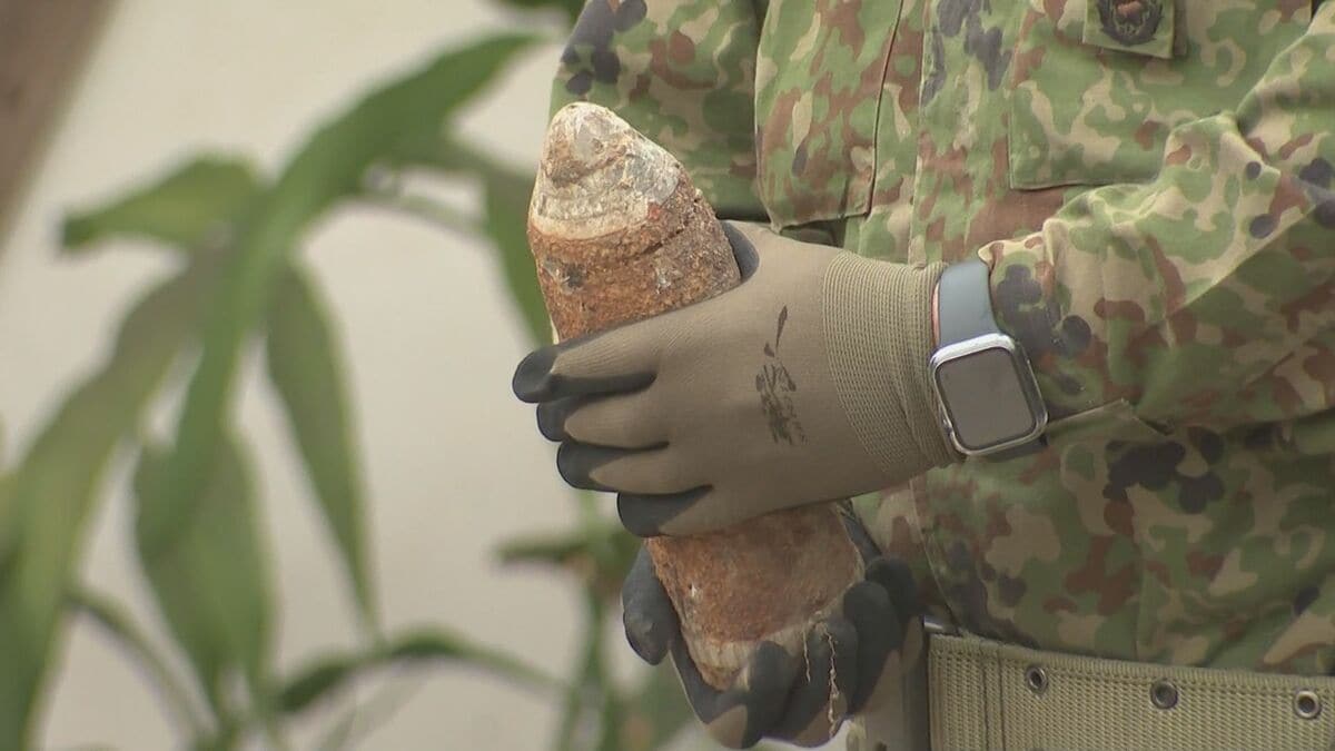 住宅から不発弾　自衛隊回収　大分