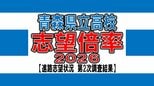 青森県立高校入試2026　志望倍率　青森高校1.25倍、弘前高校1.26倍、八戸高校1.22倍など　最も高いのは弘前実業1.50倍　全日制0.92倍【全校掲載・学校別倍率一覧】（進路志望状況　第2次調査結果）　|　青森のニュース│ATV NEWS│青森テレビ