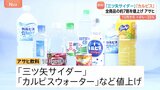 「三ツ矢サイダー」「カルピスウォーター」など アサヒ飲料が全商品の約7割で値上げ 値上げ幅は約4%~25%|TBS NEWS DIG