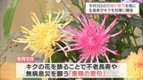 キクの花を飾り不老長寿や無病息災を願う「重陽の節句」を前に 宮崎県内のキクの生産者が知事にフラワーアレンジメントを贈る | MRTニュース | MRT宮崎放送