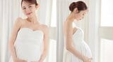 【 まつきりな 】 「初めての妊娠という人生の節目に 思い出に残してよかった」 臨月を迎えマタニティフォト公開 夫はコットン・きょん|TBS NEWS DIG