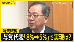 消費減税 公明から“食料品8%→5%の案”も自民は否定的　森山幹事長「政治生命をかける」なぜ慎重？【news23】| TBS CROSS DIG with Bloomberg