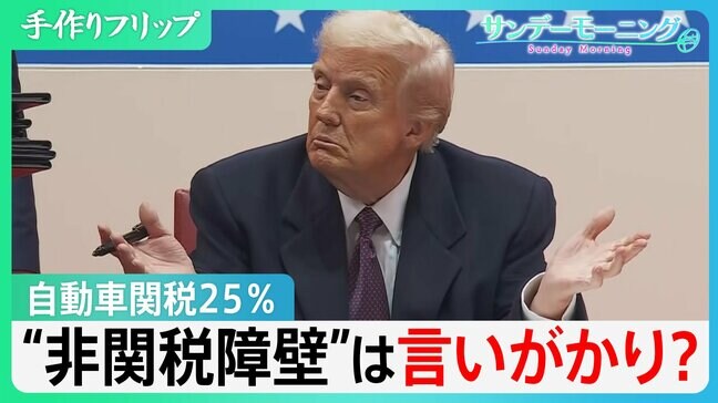 日本でアメ車が売れないのは「燃費が悪いから」トランプ氏が訴える“非関税障壁”は言いがかり? 自動車関税25%が実現すると日本経済への影響不可避【サンデーモーニング】|TBS NEWS DIG