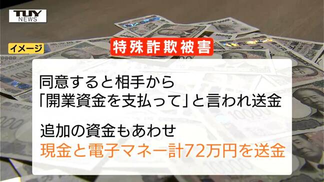 「ネットショップを一緒に」「確実に儲かる」SNSで誘われ…40代女性が72万円の特殊詐欺被害に（山形）|TBS NEWS DIG