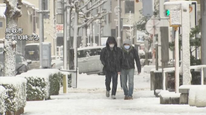 冬型続く　平野部にも雪　車の立ち往生も　|　BSSニュース | BSS山陰放送