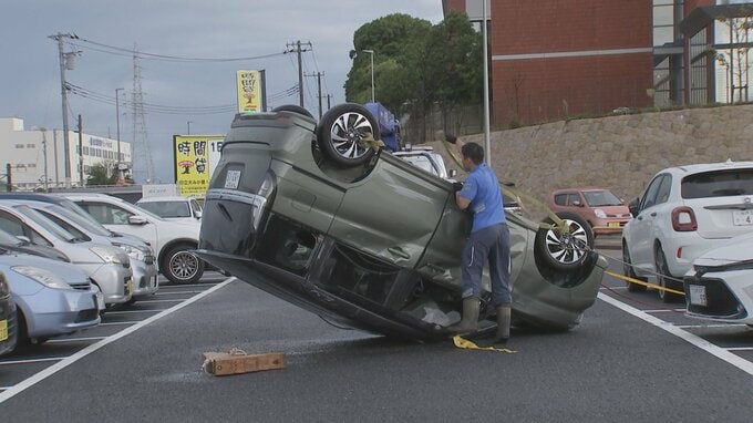 茨城・日立市で発生した車2台横転　突風の原因を「竜巻」と認定　水戸地方気象台|TBS NEWS DIG
