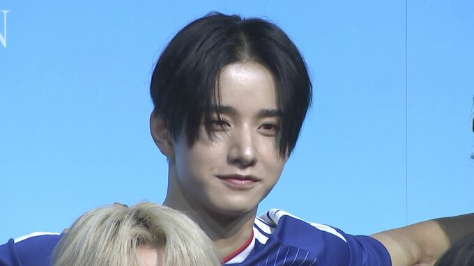 【 JI BLUE 】　JO1とINIのスペシャルユニットで　サッカー日本代表を応援　アンバサダー就任に佐藤景瑚　「目ん玉飛び出ました」|TBS NEWS DIG