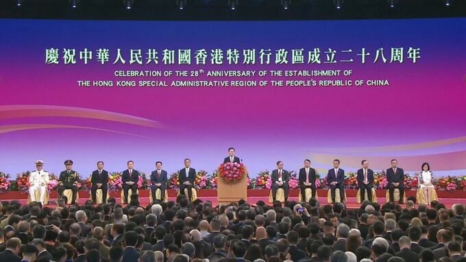 香港返還28年　言論統制進む中、政府トップは「安全な香港再建」と強調|TBS NEWS DIG