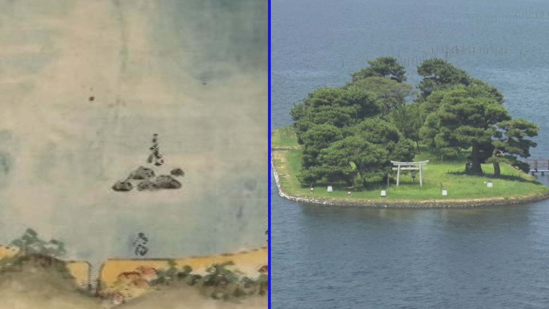 宍道湖に浮かぶ「嫁ケ島」 昔は巨大だった？形も違う？人気撮影
