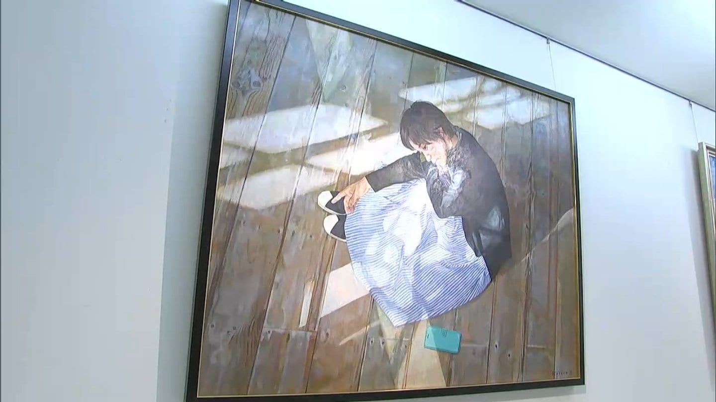 和気町出身の画家・池上わかなさんの油絵展 光と影を繊細に表現 日展の