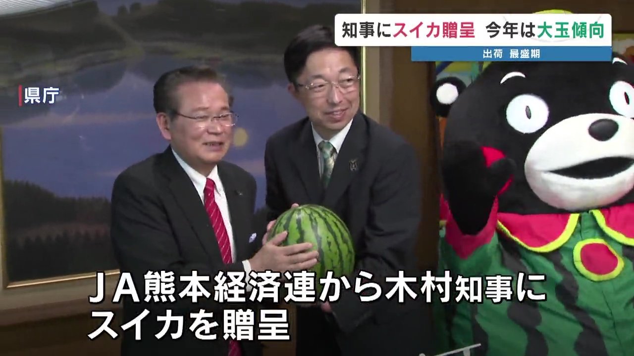 熊本のスイカは大きくて甘い