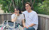 【 川﨑麻世 】 「妻の花音とランチデート」「偶然被ったコーデで 。白ティーにジーンズに白い靴」「似て来るもんですね」|TBS NEWS DIG