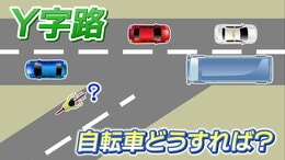 「逆走の自転車が突っ込んでくる」調べてみると“Y字路交差点”特有の理由があった あなたはどうする？|TBS NEWS DIG