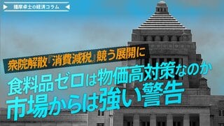 衆院解散『消費減税』競う展開に、食料品ゼロは物価高対策なのか、市場からは強い警告【播摩卓士の経済コラム】| TBS CROSS DIG with Bloomberg