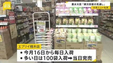 順次回復していく。落ち着いた購買行動を」農水大臣 現場は“買い控え