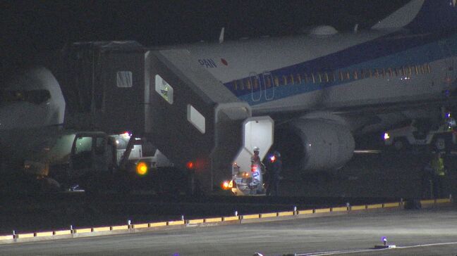 「急ブレーキで止まった。がくっと止まった」新千歳発広島行　ＡＮＡ機　着陸後空港内で誤進入か　広島空港|TBS NEWS DIG