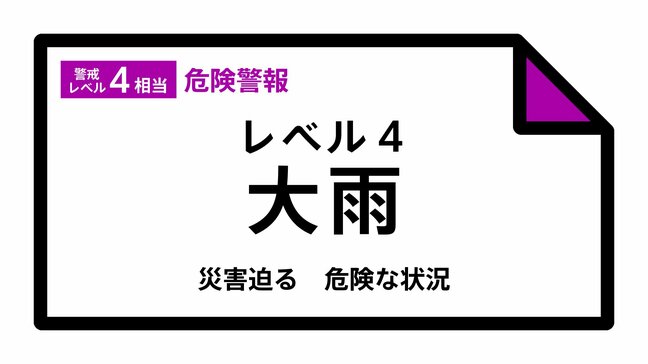【レベル４大雨危険警報】香川県・宇多津町に発表 　9日午前9時54分時点|TBS NEWS DIG