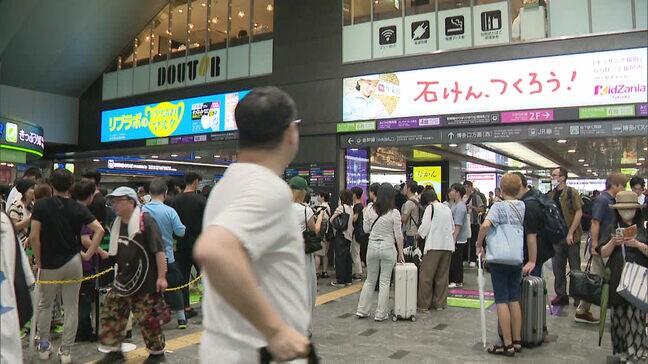 大雨で交通への影響続く　JR鹿児島線の門司港～博多は運行再開も朝からダイヤ乱れ|TBS NEWS DIG