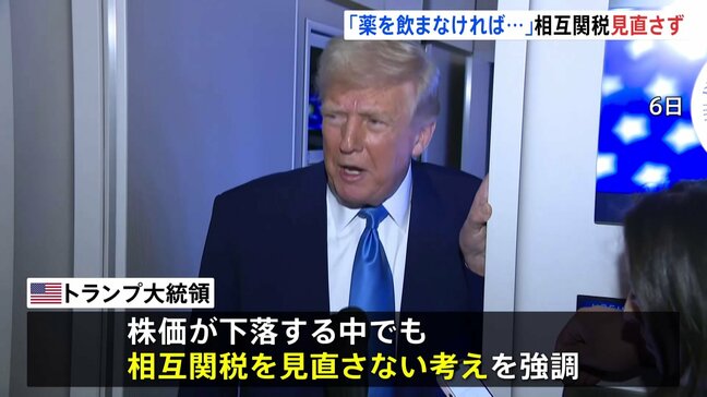「人々は関税はとても美しいものだと気づくだろう！」トランプ政権の「相互関税」で株価が世界的に急落も、政策を見直さない考えを強調|TBS NEWS DIG