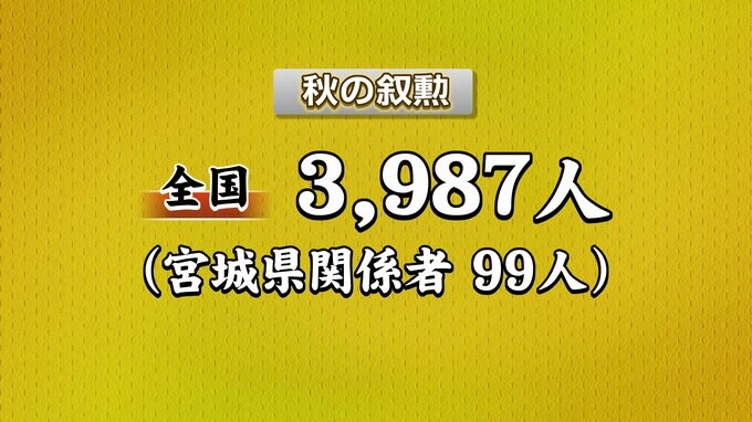 秋の叙勲　旭日小綬章には元大和町長・淺野元さんや元仙台市議会議員の田村稔さんら6人　宮城県内99人受章|TBS NEWS DIG