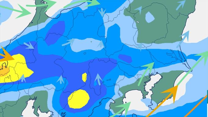 【関東甲信】28日朝～夕方にかけ雷を伴った激しい雨や非常に激しい雨の降る所が　山梨では28日夕方にかけ落雷や竜巻などの激しい突風、局地的な激しい雨に注意【雨と風のシミュレーション・発雷確率】　|　山梨のニュース | ＵＴＹテレビ山梨