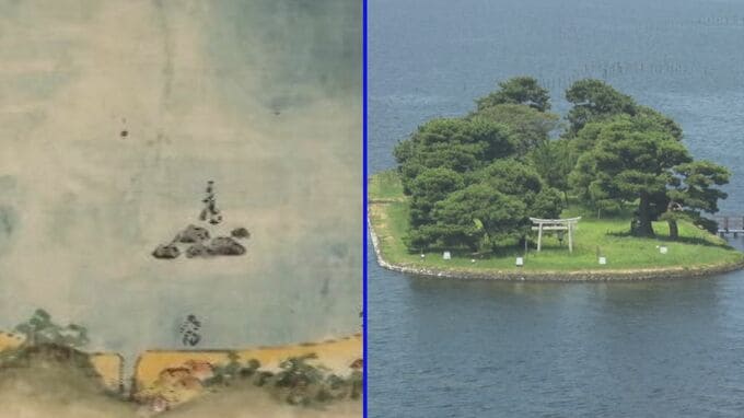 宍道湖に浮かぶ「嫁ケ島」　昔は巨大だった？形も違う？人気撮影スポットが今の姿になったワケ　島根県松江市|TBS NEWS DIG