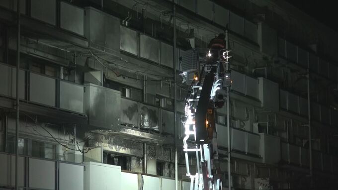 意識不明の状態で共用部分の階段に 団地の一室全焼の火事 火元は和室 石川・中能登町　|　石川県のニュース｜MRO北陸放送