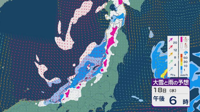 低気圧が発達しながら日本海を進み北海道付近へ 18日(水)にかけて北陸や東北日本海側・北海道は雪に 風雪や強風に注意を 雪・雨と風シミュレーション|TBS NEWS DIG