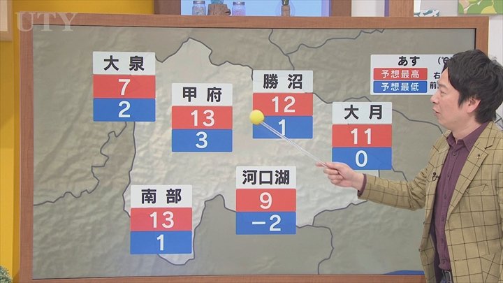20日は晴れても風が強く寒気の影響で体感は一気に真冬に　そしていよいよ冬将軍がやって来る　米津龍一気象予報士が解説　山梨